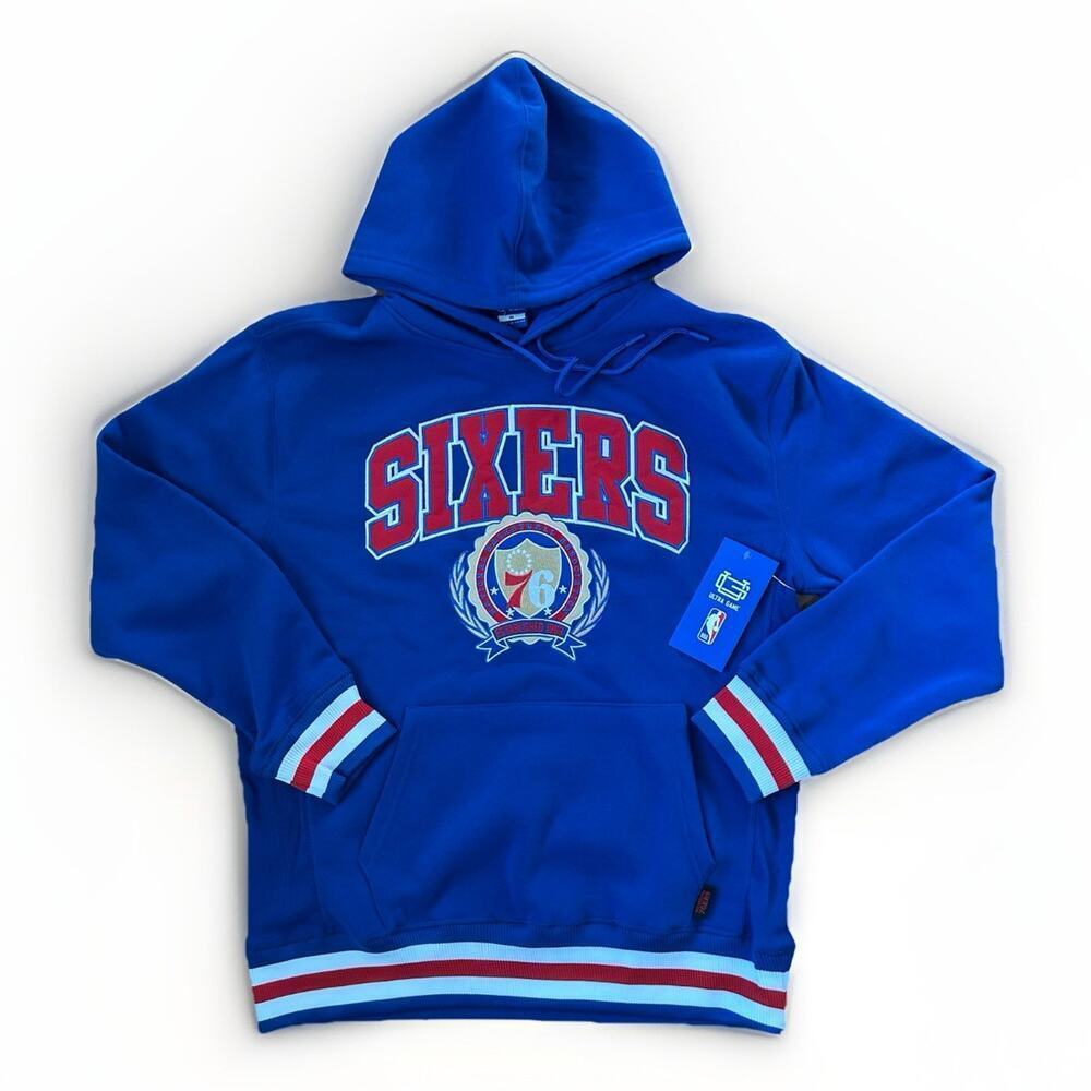 Philadelphia 76ers Hoodie Sweatshirt Men's Size Medium Ultra Game NBA Basketball